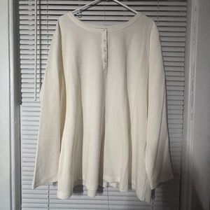 d & CO Essential white long sleeve shirt